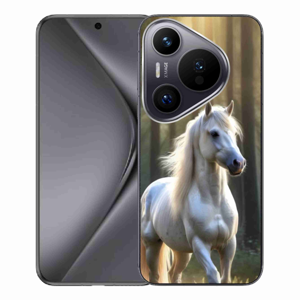 Gél borítás mmCase a Huawei Pura 70 Pro készülékhez - fehér ló 3