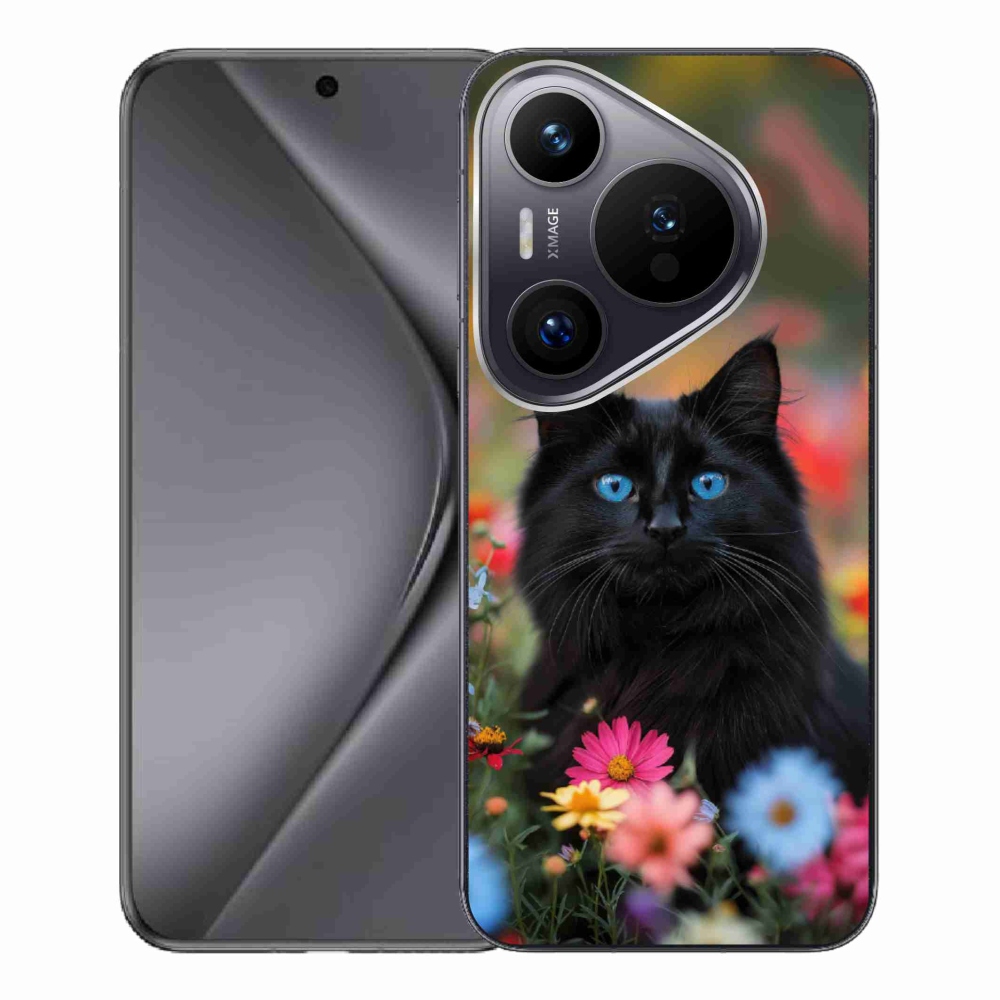 mmCase gél tok a Huawei Pura 70 Pro-hoz – fekete cica 4