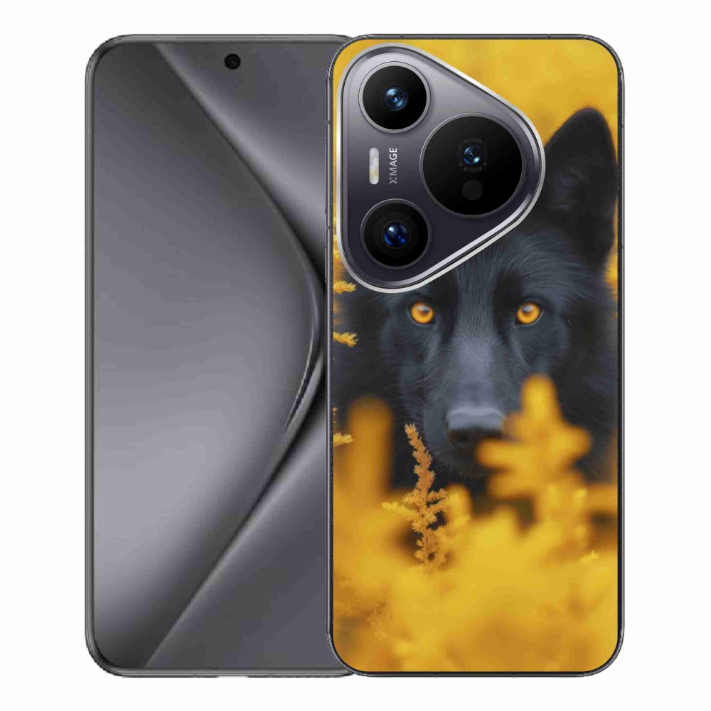 Zselés borítás mmCase a Huawei Pura 70 Pro készülékhez - fekete farkas 2