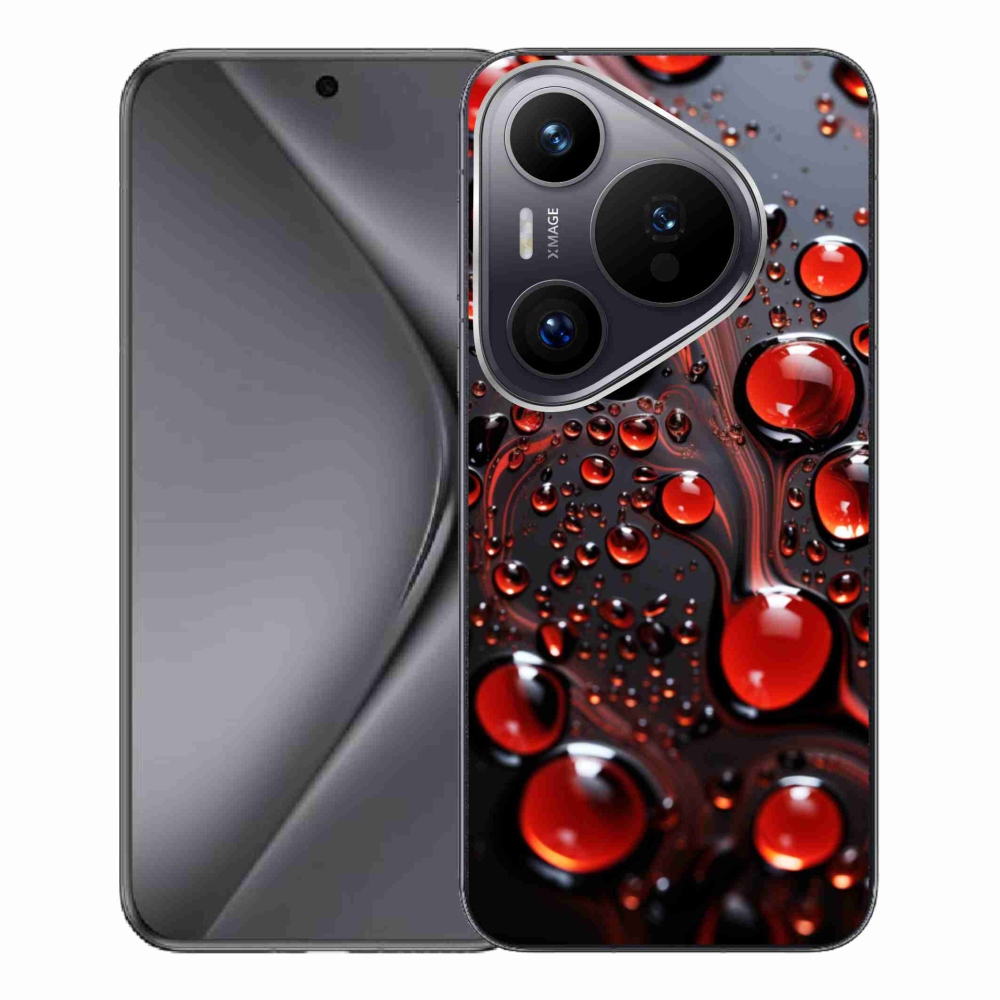 Zselés borítás mmCase a Huawei Pura 70 Pro készülékhez - piros csepp 2