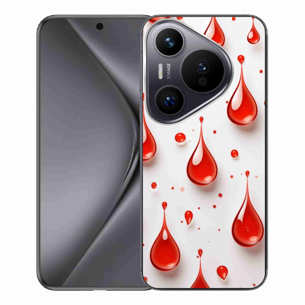 Gél borítás mmCase a Huawei Pura 70 Pro készülékre - piros cseppek
