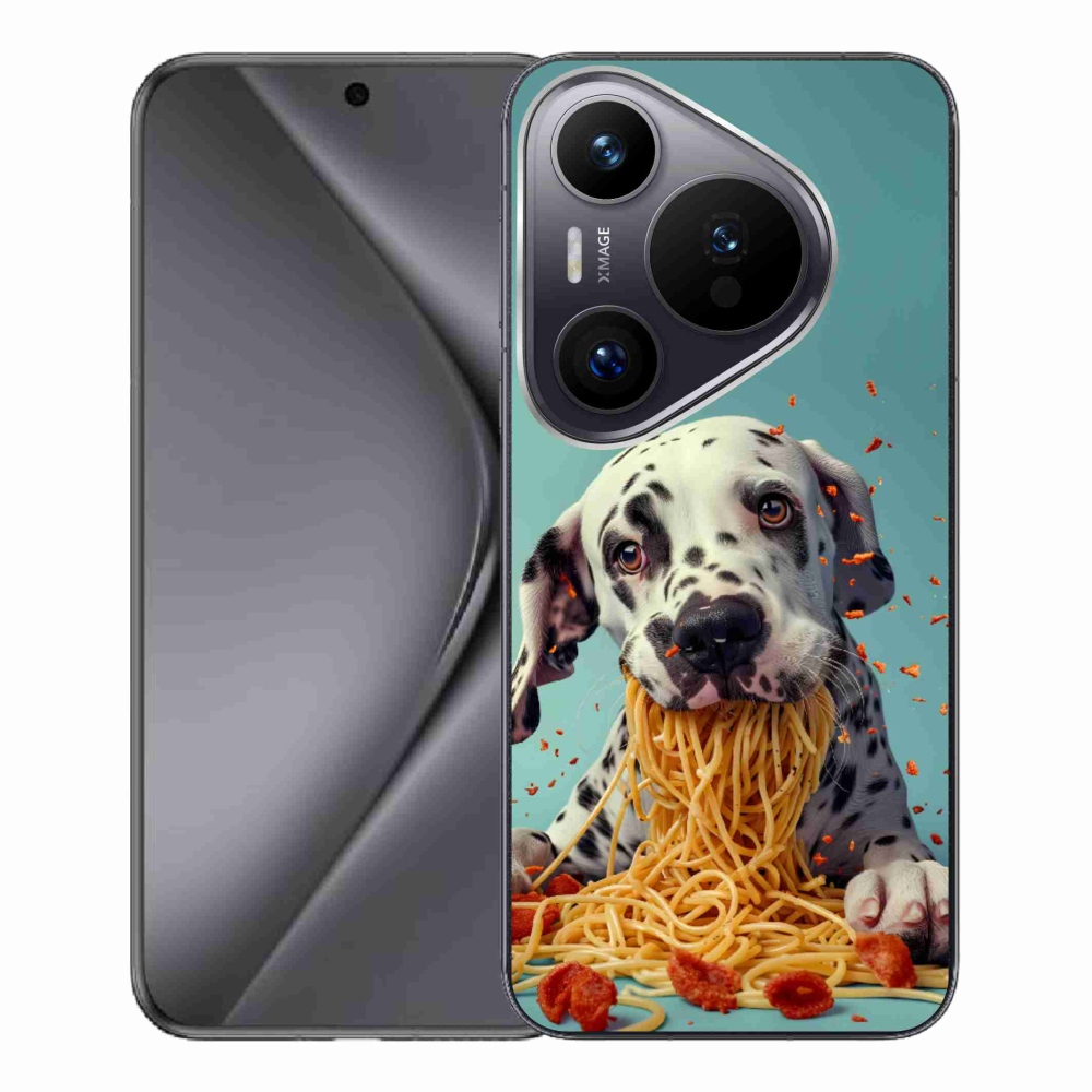 mmCase gél tok a Huawei Pura 70 Pro-hoz – dalmát és spagetti