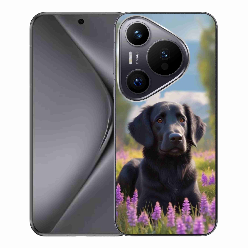 mmCase gél tok a Huawei Pura 70 Pro-hoz – elegáns fekete retriever