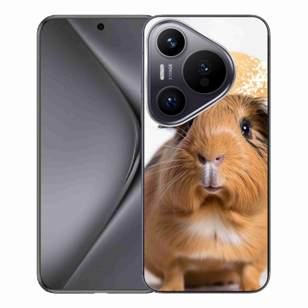 Gél borítás mmCase a Huawei Pura 70 Pro készülékhez - barna tengerimalac