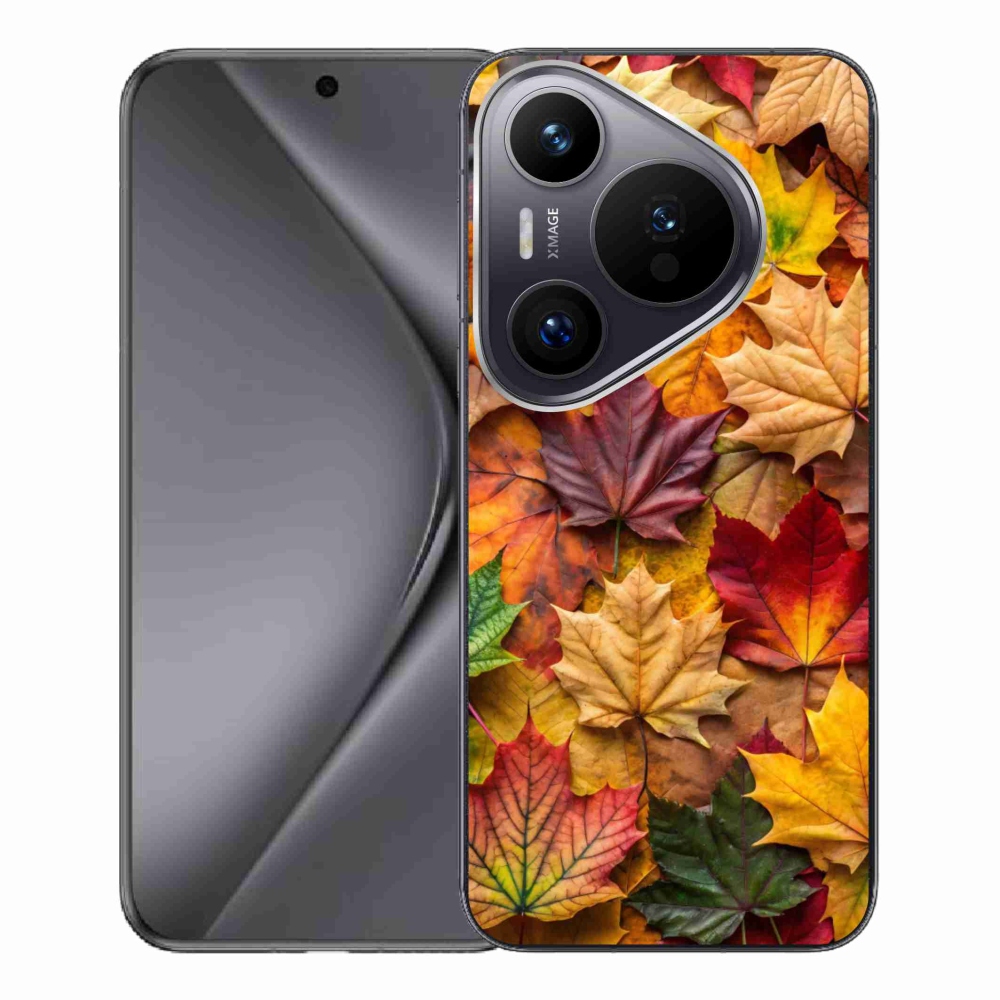 Zselés borítás mmCase a Huawei Pura 70 Pro számára - juharlevelek 2