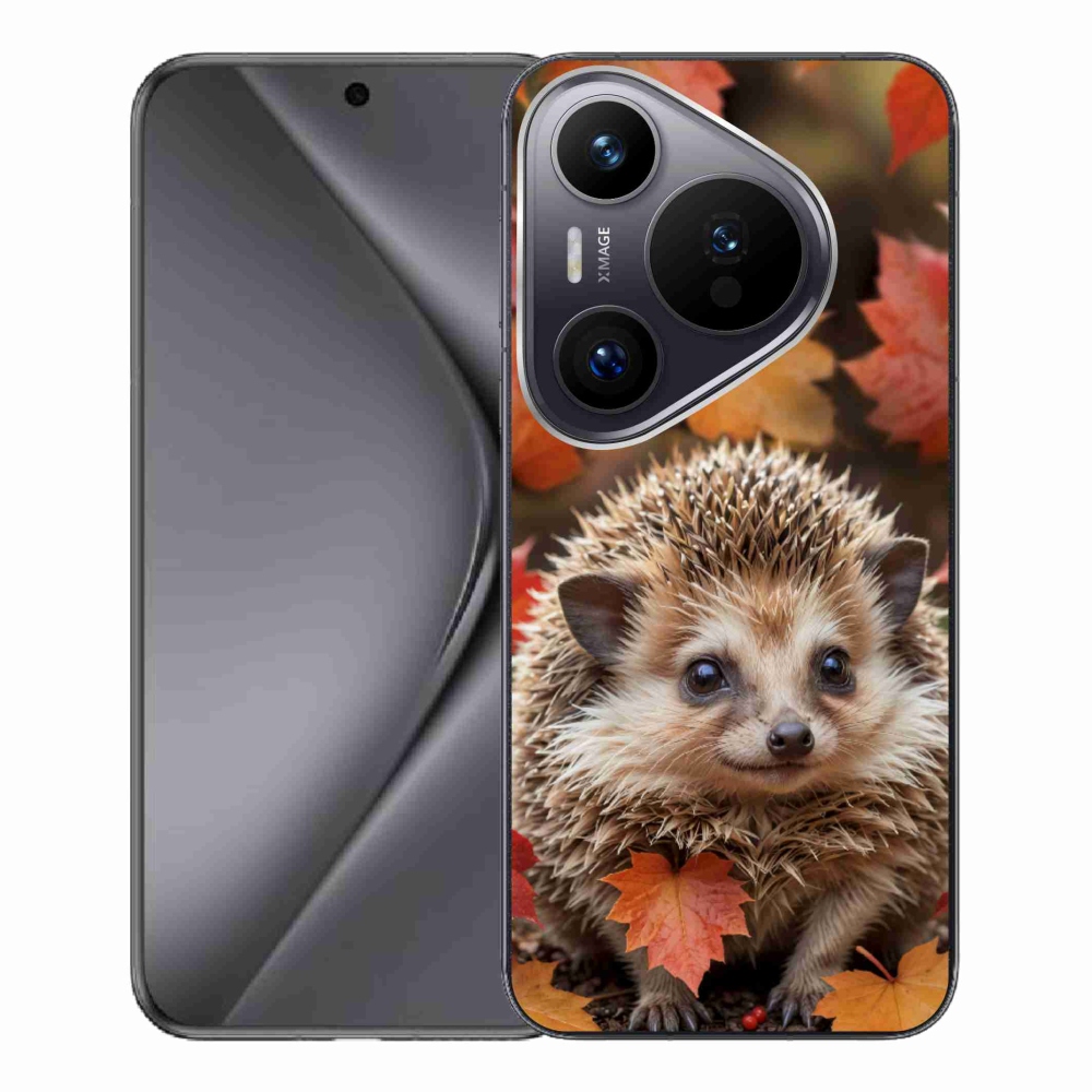 mmCase gél tok a Huawei Pura 70 Pro-hoz – sündisznó a levelek között