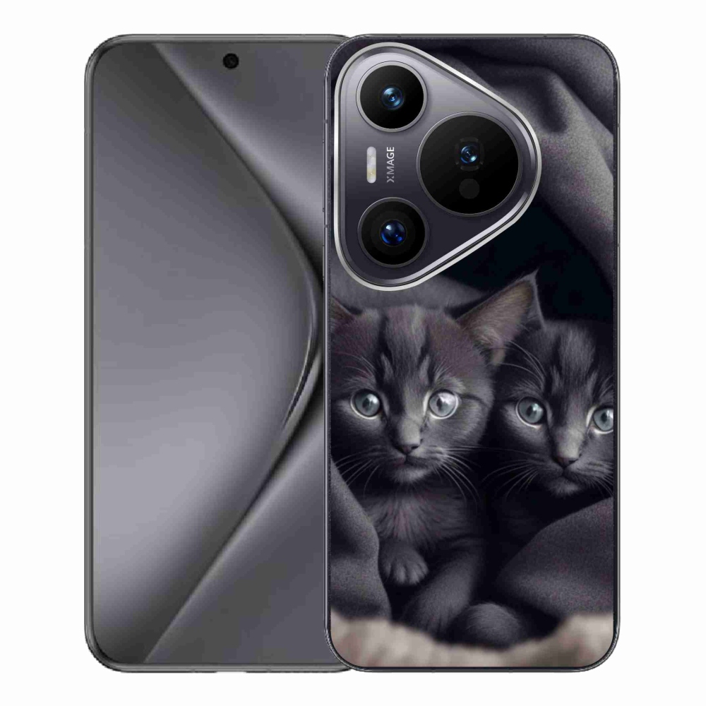 Zselés borítás mmCase a Huawei Pura 70 Pro készülékhez - cat duo