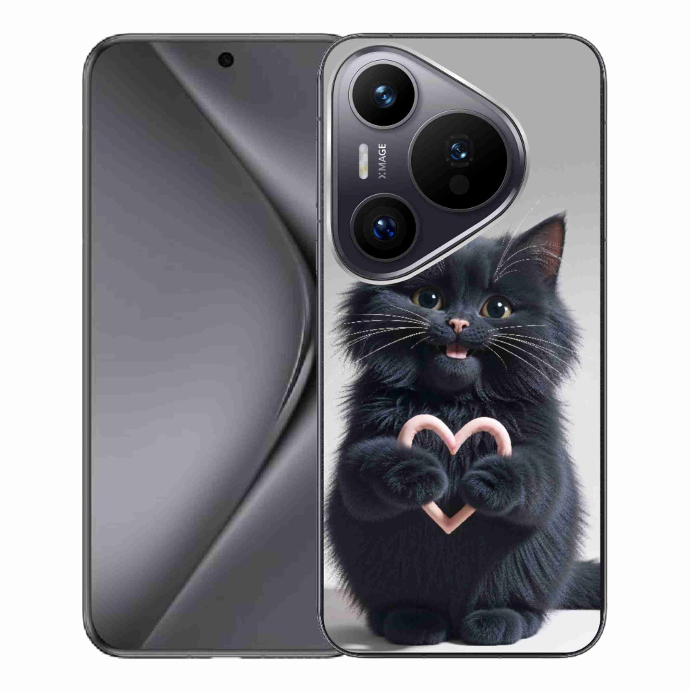 mmCase gél tok a Huawei Pura 70 Pro-hoz – Macskás szerelem 3