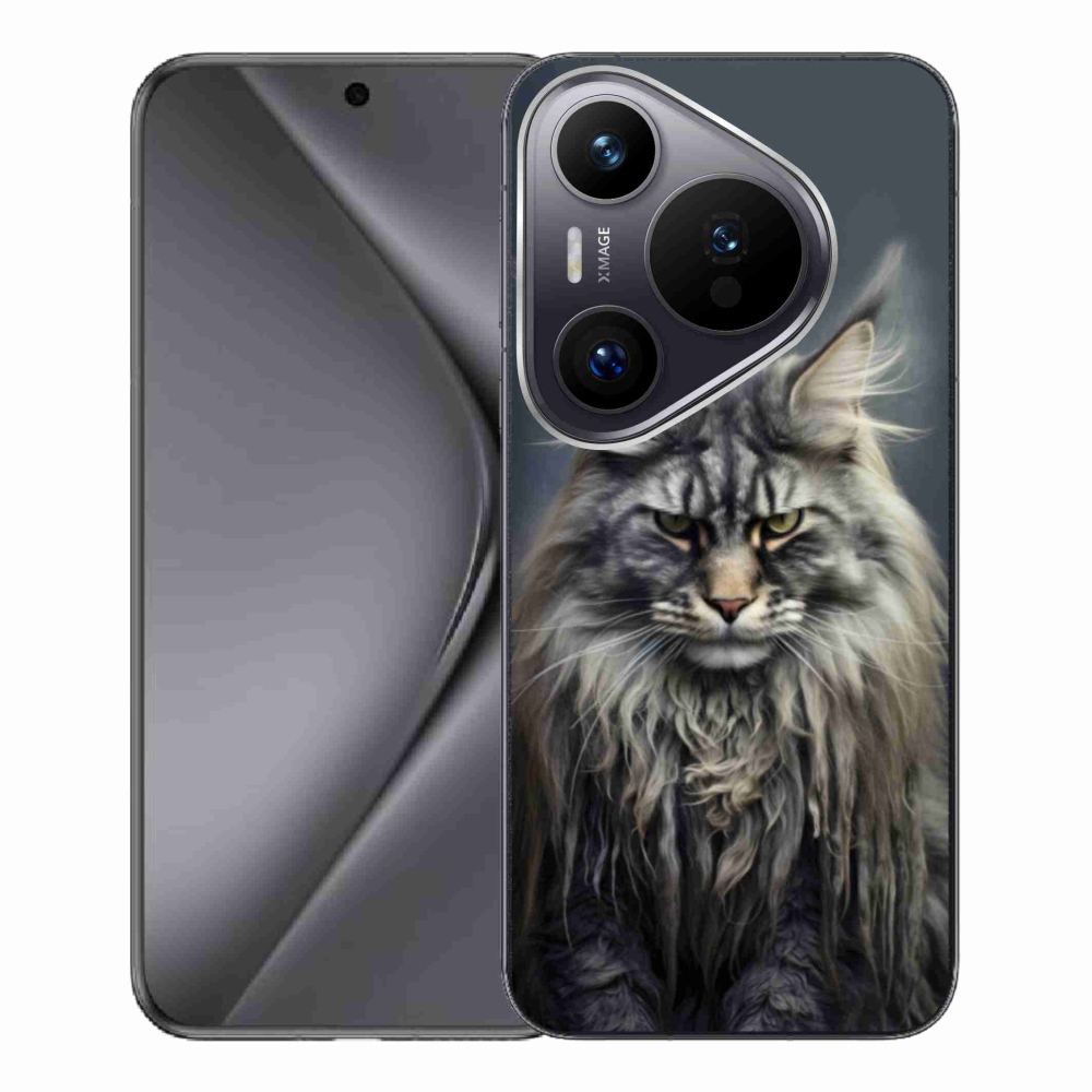 Gél borítás mmCase a Huawei Pura 70 Pro számára - macskaszem nézet 4