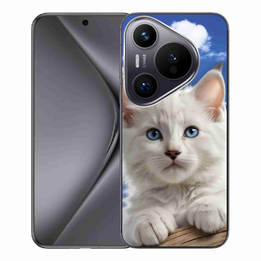 mmCase gél tok a Huawei Pura 70 Pro-hoz – cica és felhők