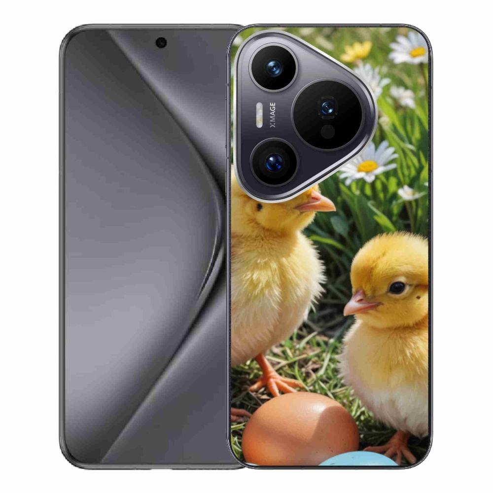 Zselés borítás mmCase a Huawei Pura 70 Pro készülékhez - csirkék
