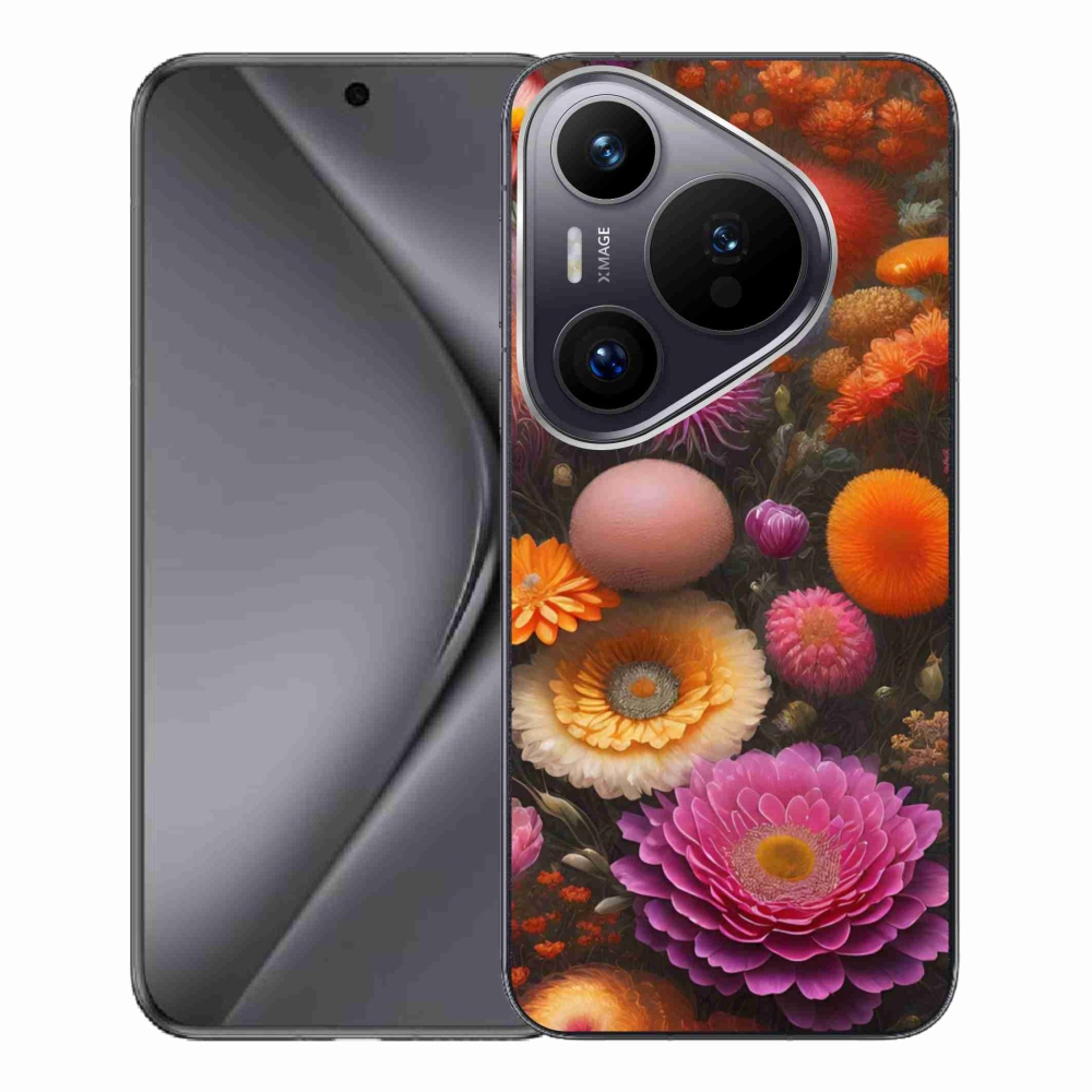 Gél borító mmCase a Huawei Pura 70 Pro - virágos kompozícióra