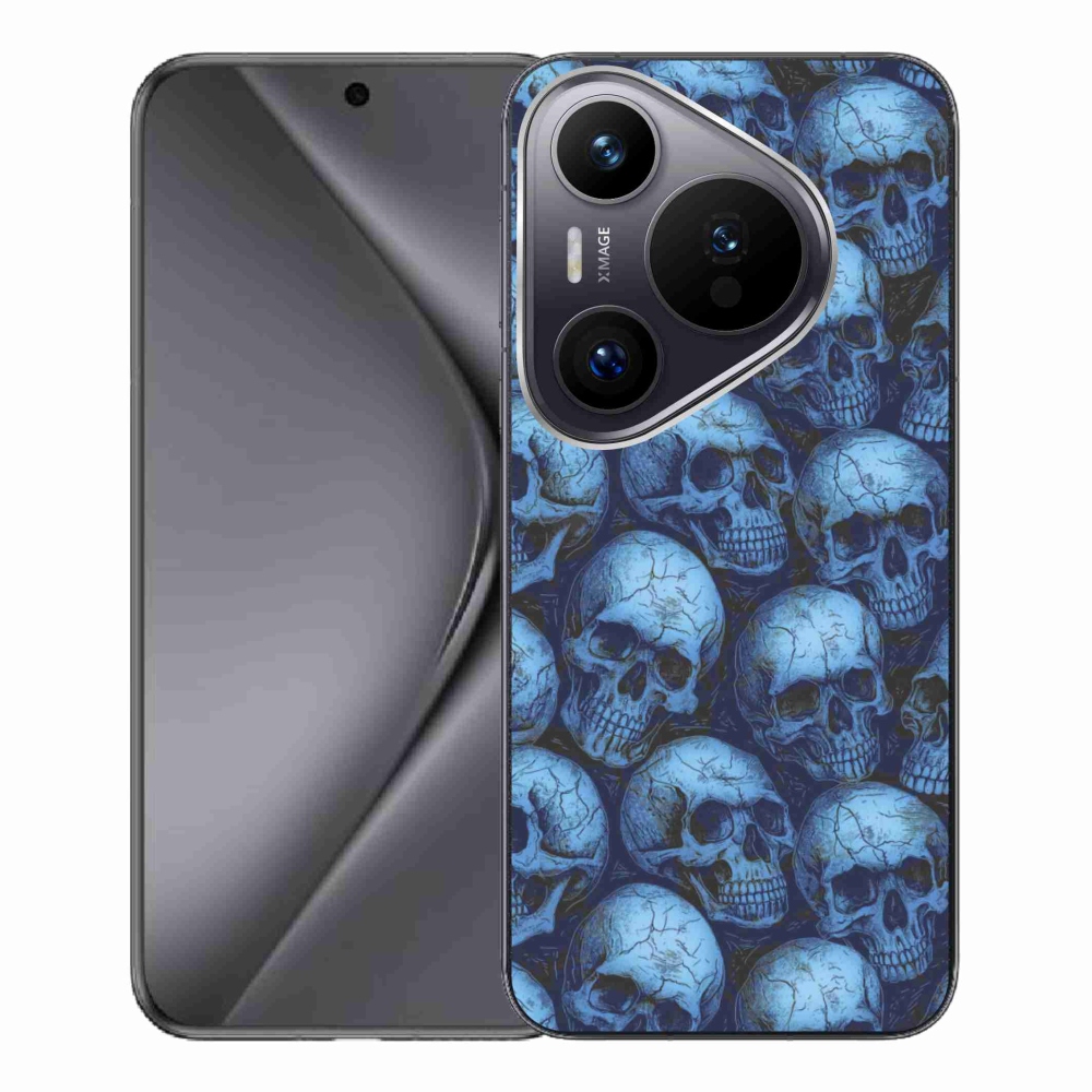 Zselés borítás mmCase a Huawei Pura 70 Pro számára - koponyák