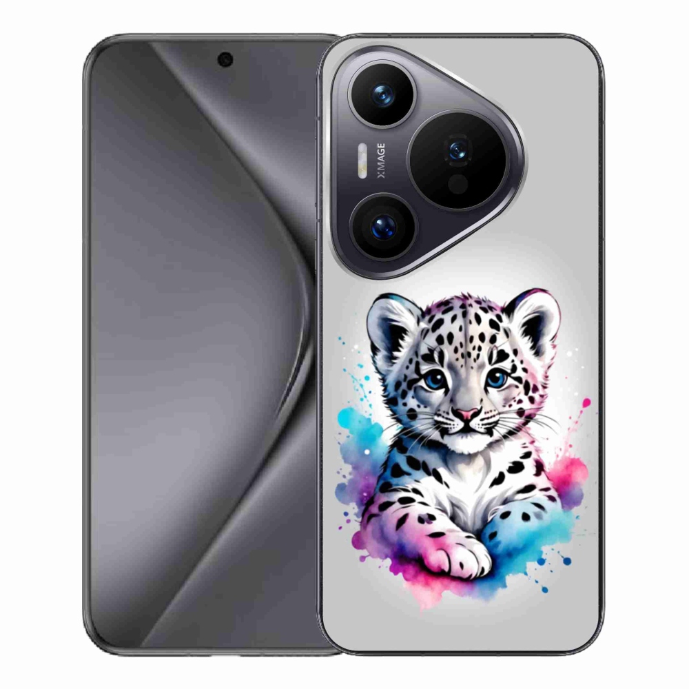 Gél borítás mmCase a Huawei Pura 70 Pro készülékhez - leopárd kölyök