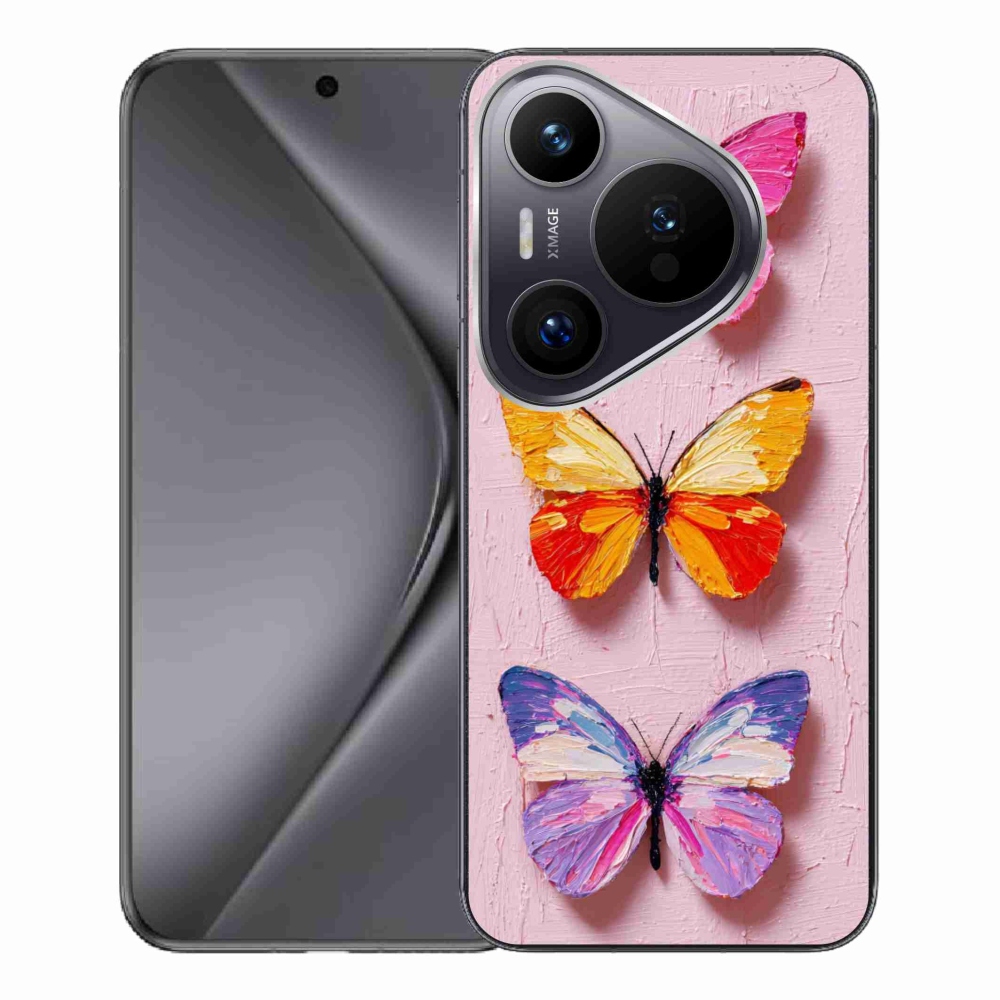 Gél borítás mmCase a Huawei Pura 70 Pro számára - pillangó szentháromság