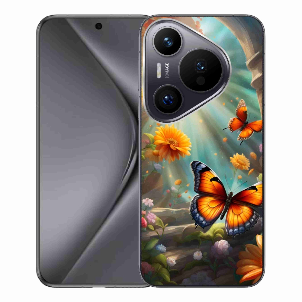 Gél borítás mmCase a Huawei Pura 70 Pro készülékhez - pillangókert 2