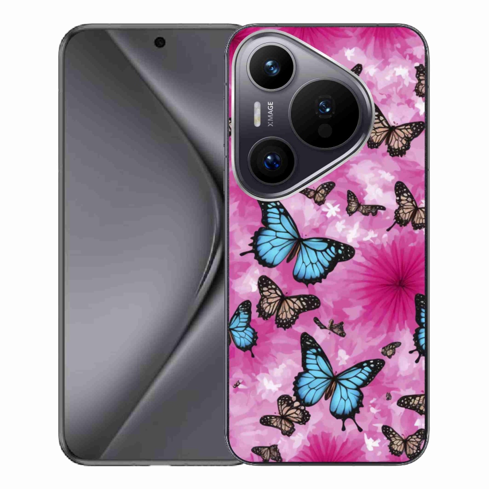 Zselés borítás mmCase a Huawei Pura 70 Pro számára - pillangókert