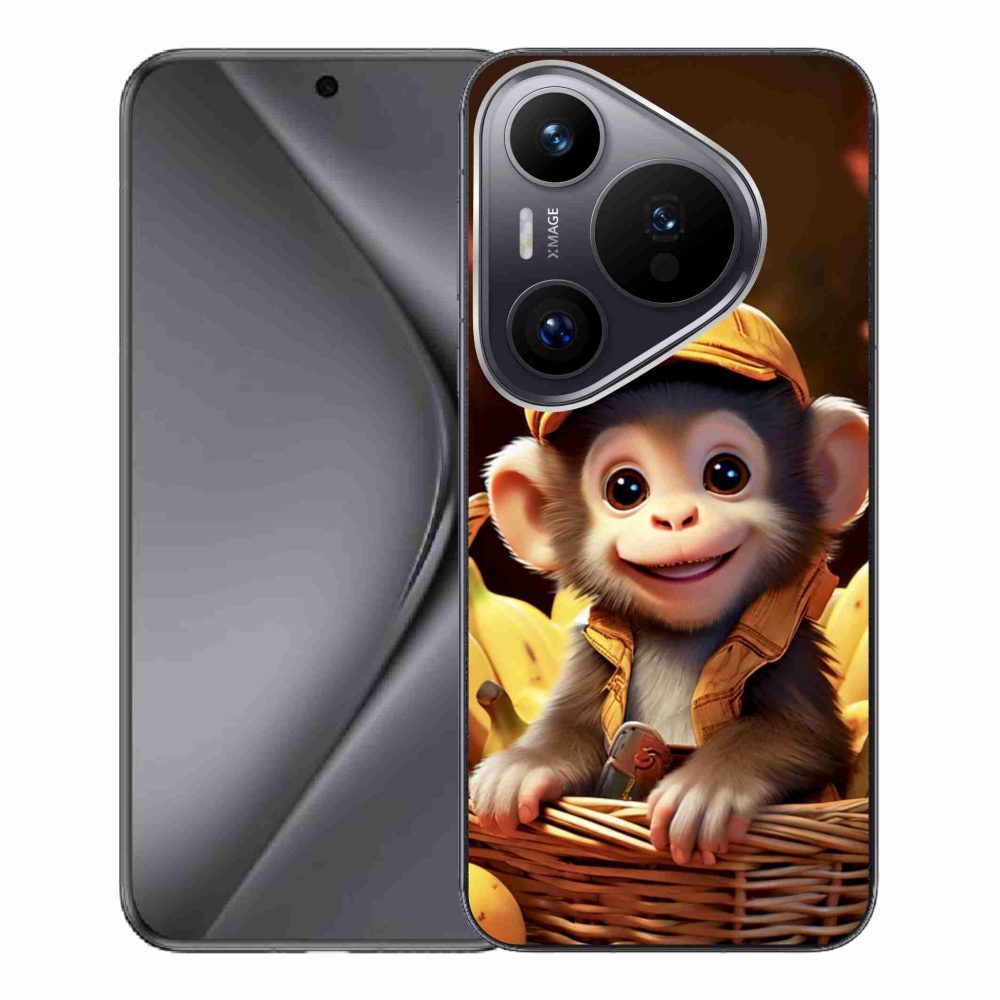 mmCase gél tok a Huawei Pura 70 Pro-hoz – majom a kosárban
