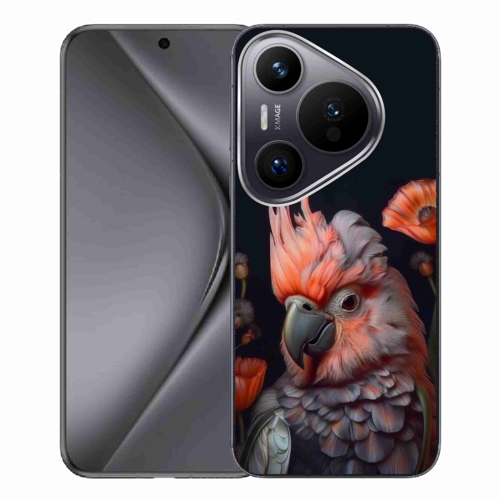 mmCase gél tok a Huawei Pura 70 Pro-hoz – színes kakadu papagáj
