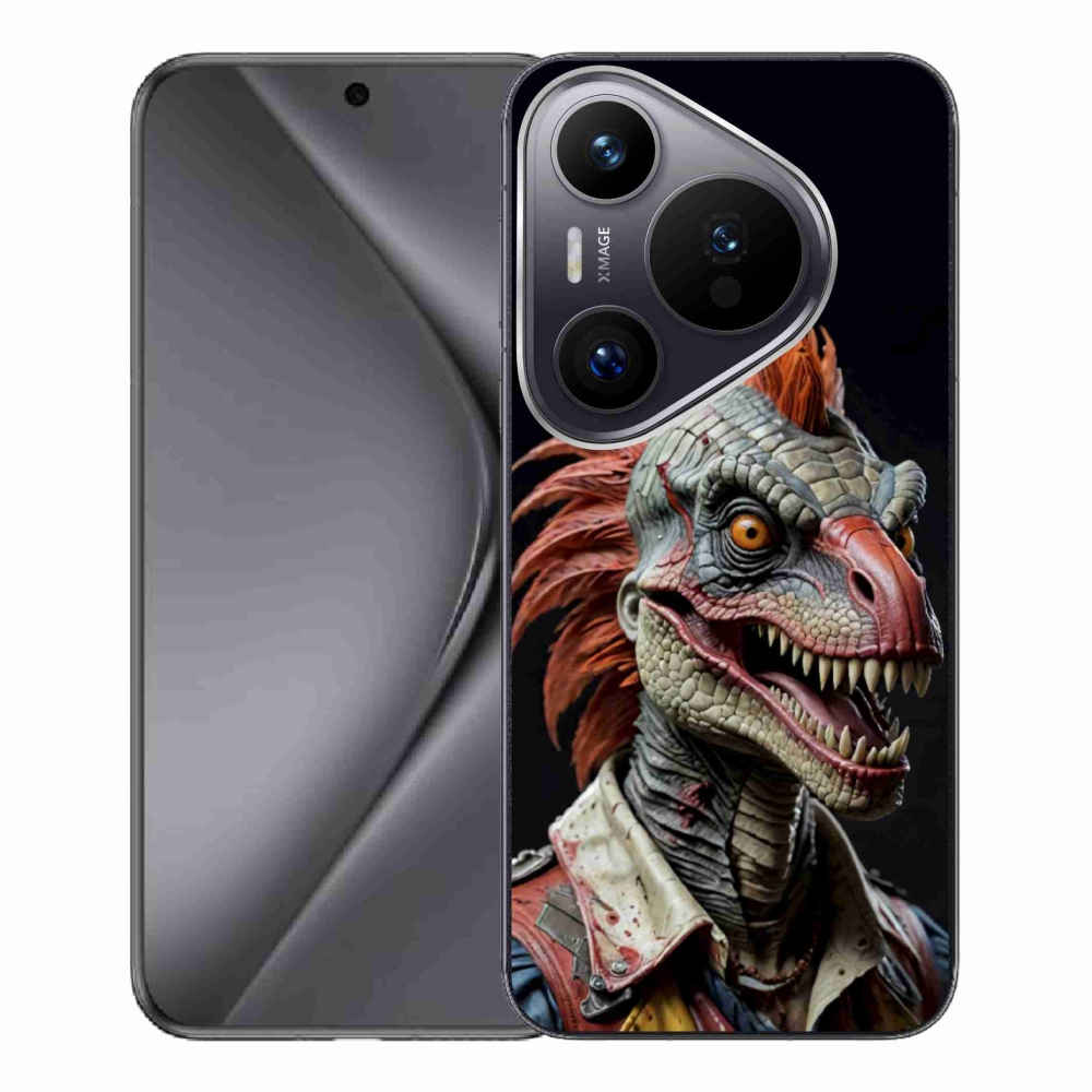 mmCase gél tok a Huawei Pura 70 Pro-hoz – punk dinoszaurusz