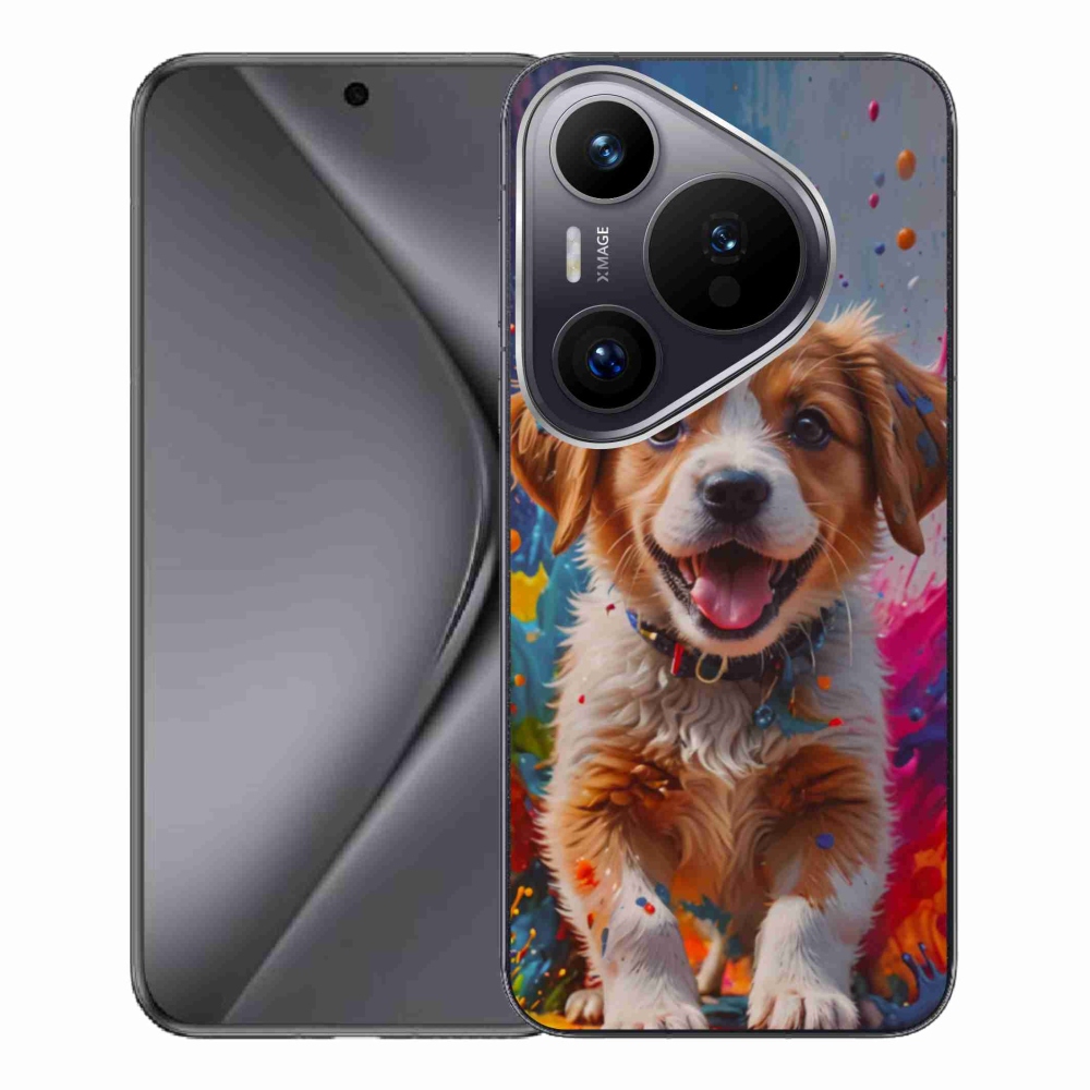 Gél borítás mmCase a Huawei Pura 70 Pro számára - aranyos kiskutya 3