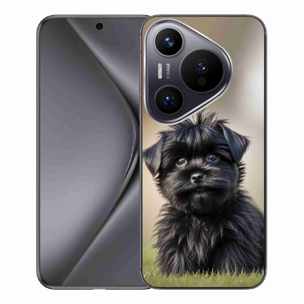 mmCase gél tok a Huawei Pura 70 Pro-hoz – aranyos fekete kutyus