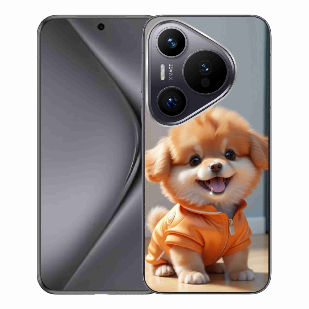mmCase gél tok a Huawei Pura 70 Pro-hoz – aranyos pomerániai pulóverben