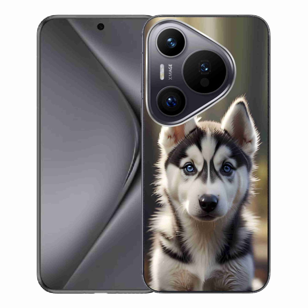 mmCase gél tok a Huawei Pura 70 Pro-hoz – aranyos szibériai husky