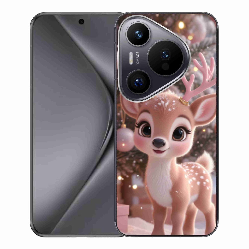 Zselés borítás mmCase a Huawei Pura 70 Pro számára - aranyos rénszarvas