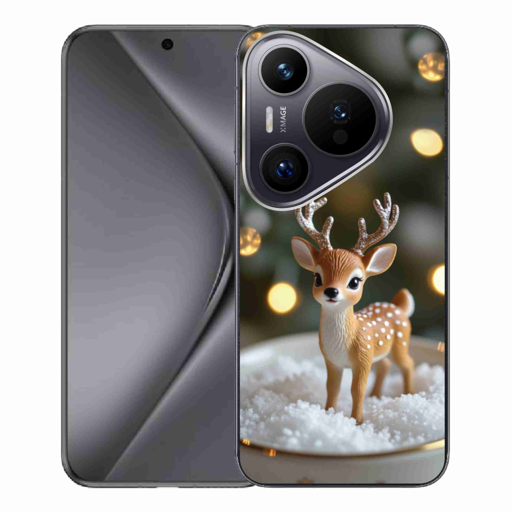 mmCase gél tok a Huawei Pura 70 Pro-hoz – aranyos karácsonyi szarvas