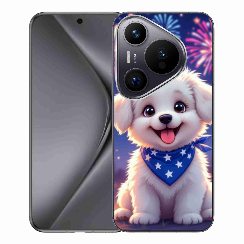 Gél borítás mmCase a Huawei Pura 70 Pro számára - ünnepi kölyökkutyakölyök
