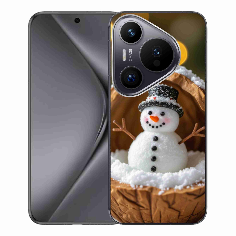 Gél borítás mmCase a Huawei Pura 70 Pro készülékhez - hóember 4