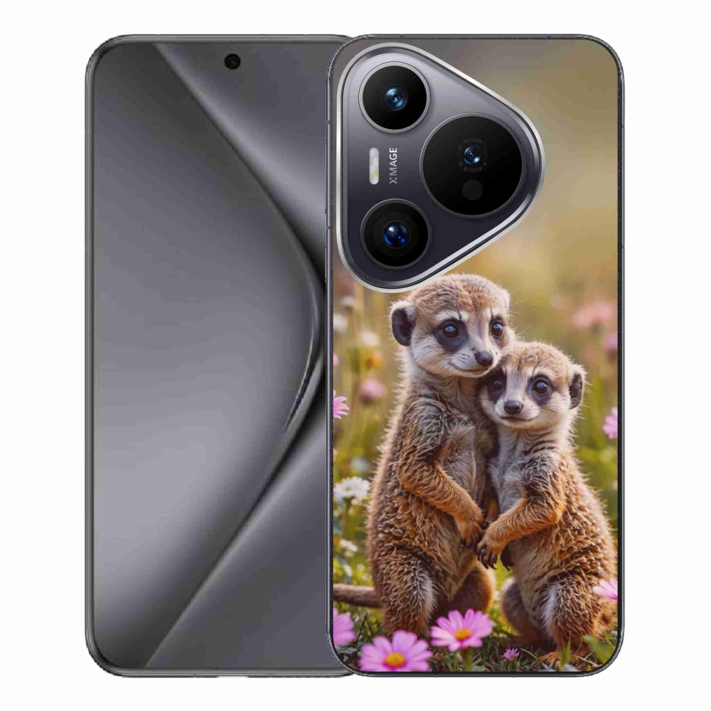 mmCase gél tok a Huawei Pura 70 Pro-hoz – szurikáta-duó