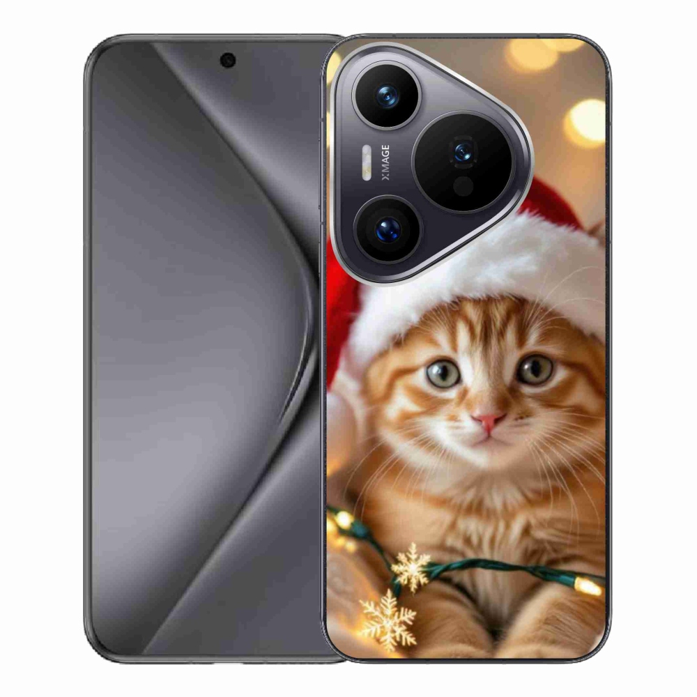 Gél borítás mmCase a Huawei Pura 70 Pro számára - Karácsonyi cica