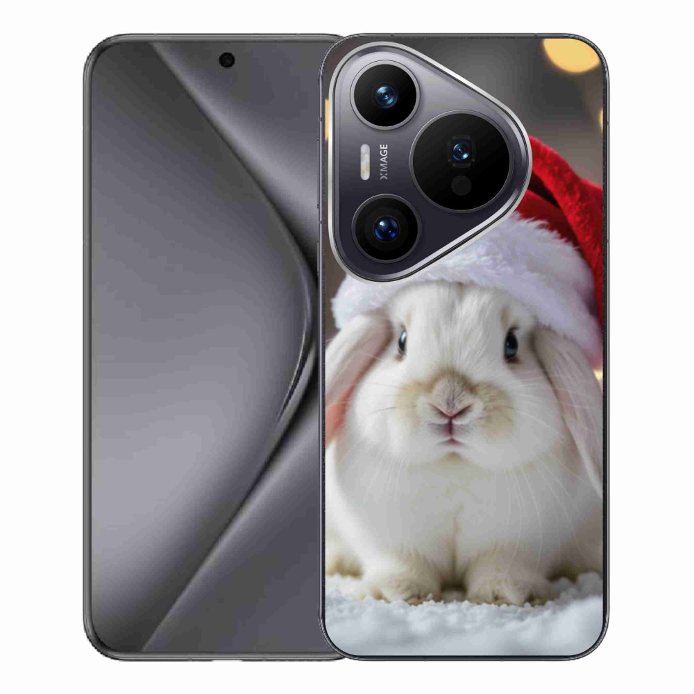 Gél borítás mmCase a Huawei Pura 70 Pro számára - karácsonyi nyúl