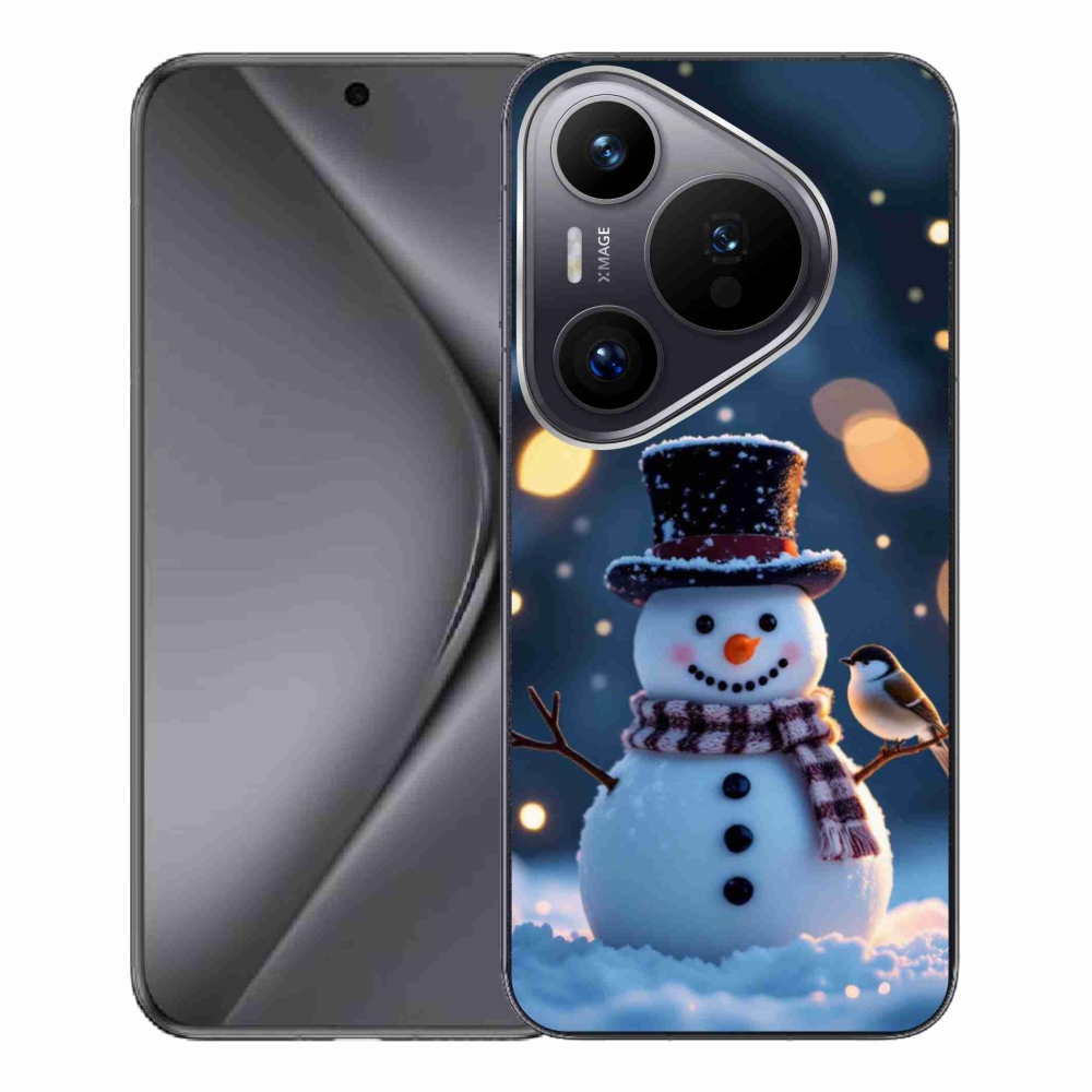 mmCase gél tok a Huawei Pura 70 Pro-hoz – karácsonyi hóember