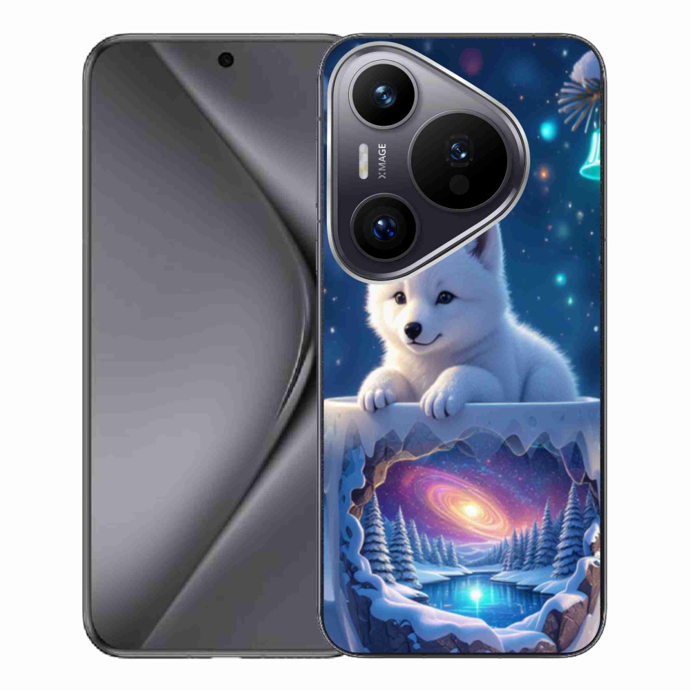 Gél borítás mmCase a Huawei Pura 70 Pro számára - Karácsonyi kölyökkutya