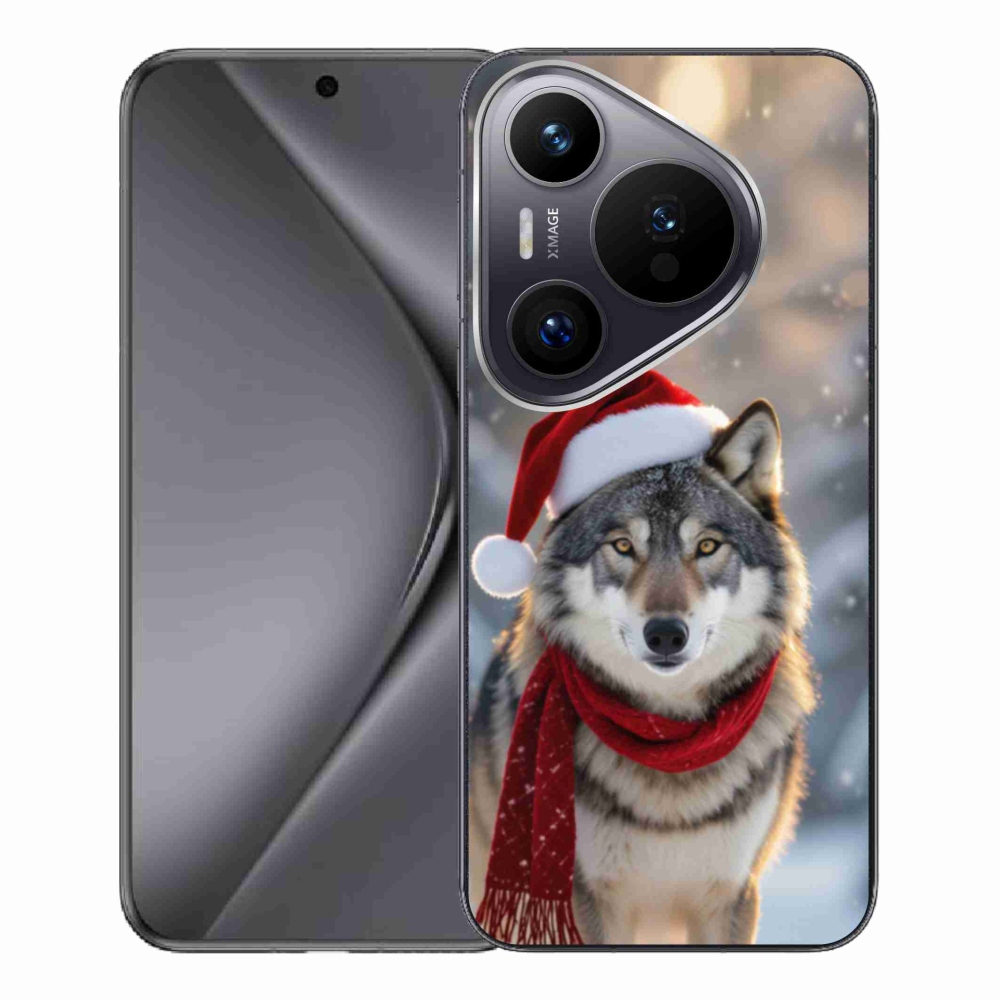 Gél borítás mmCase a Huawei Pura 70 Pro készülékhez - Karácsonyi farkas