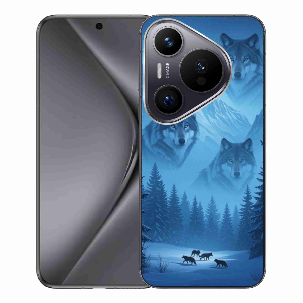 Zselés borítás mmCase a Huawei Pura 70 Pro számára - farkas csomag