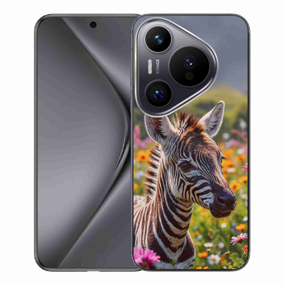 mmCase gélhuzat a Huawei Pura 70 Pro-hoz – zebra a réten