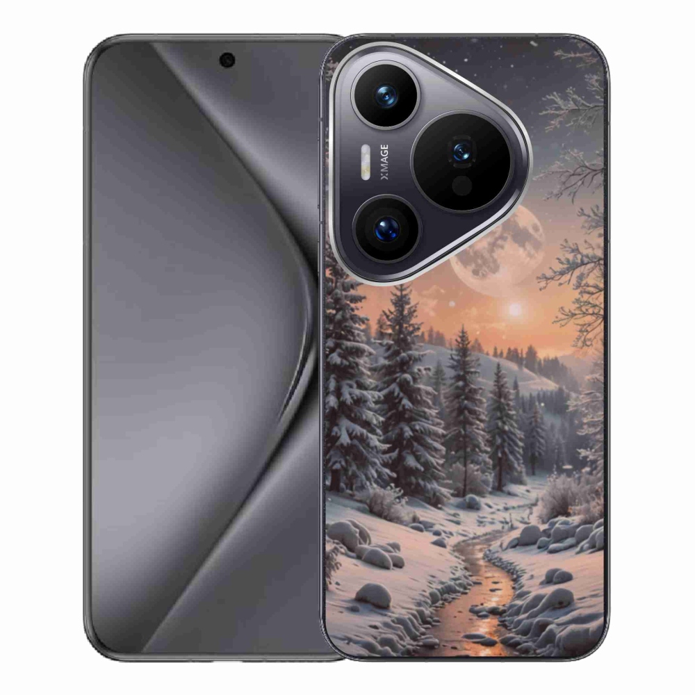 Gél borítás mmCase a Huawei Pura 70 Pro számára - téli táj 2