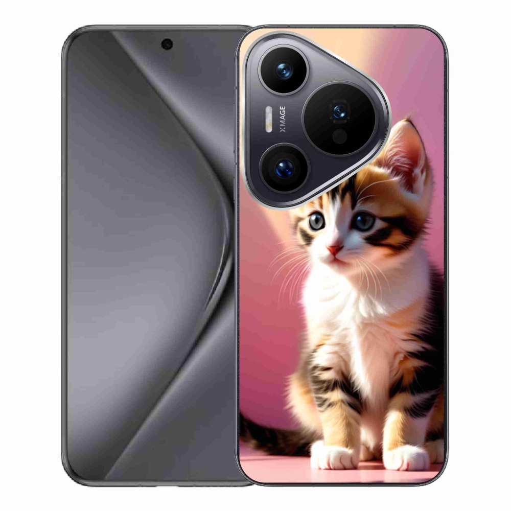 Gél borítás mmCase a Huawei Pura 70 Pro készülékhez - kíváncsi cica 2