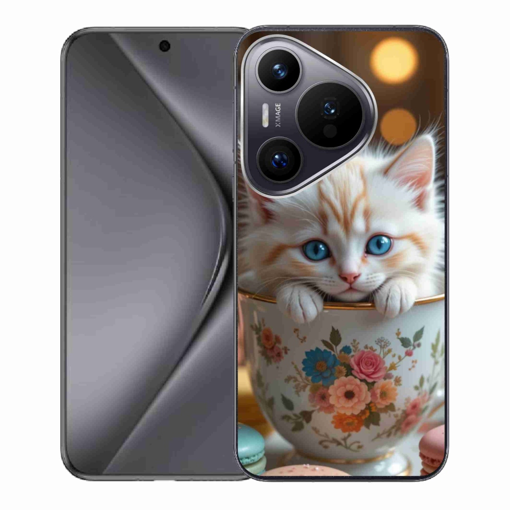 Gélburkolat mmCase a Huawei Pura 70-hez - aranyos cica 6