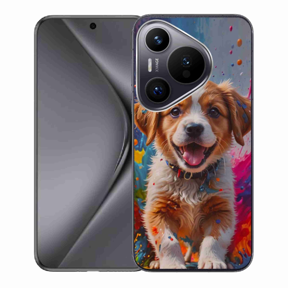 Gélburkolat mmCase a Huawei Pura 70-en - aranyos kiskutya 3