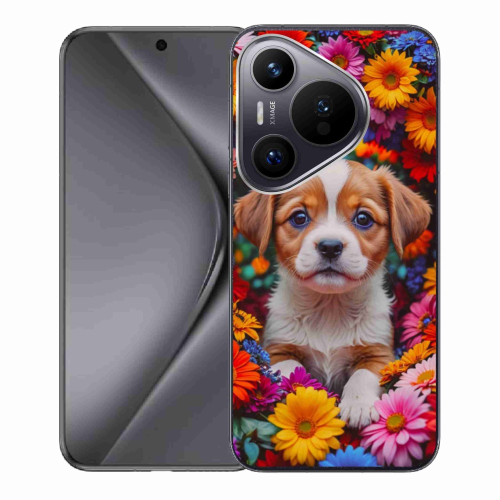 Gél borító mmCase a Huawei Pura 70 számára - aranyos kiskutya