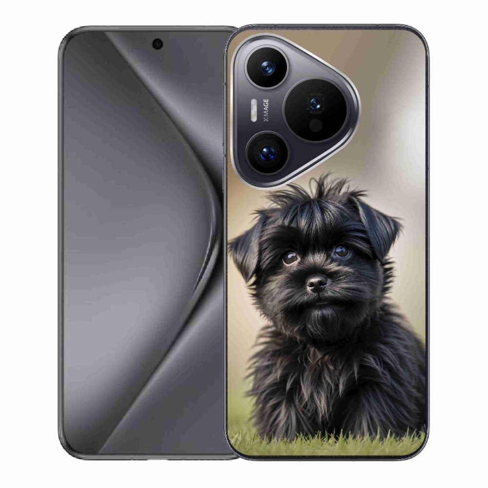 mmCase gél tok a Huawei Pura 70-hez – aranyos fekete kutyus