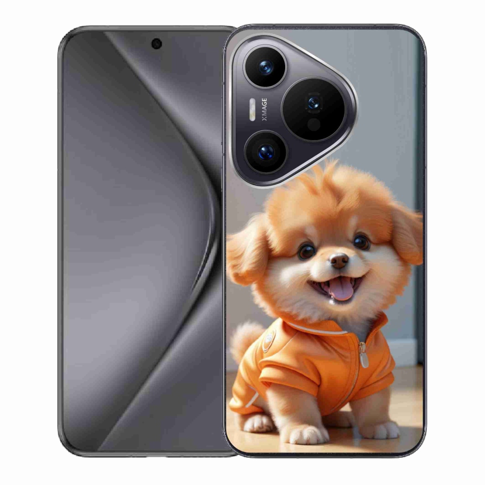 mmCase gél tok a Huawei Pura 70-hez – aranyos pomerániai pulóverben