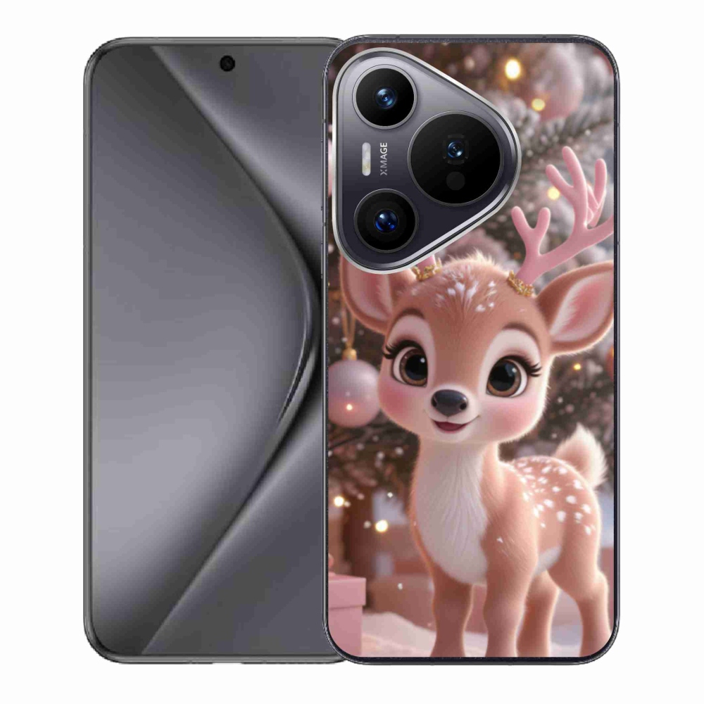 Gél borító mmCase a Huawei Pura 70 készülékhez - aranyos rénszarvas
