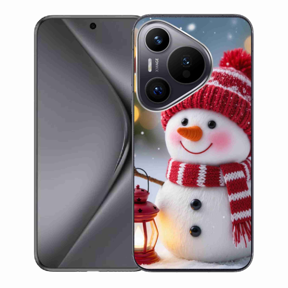 Gél borítás mmCase a Huawei Pura 70 készülékhez - hóember 2