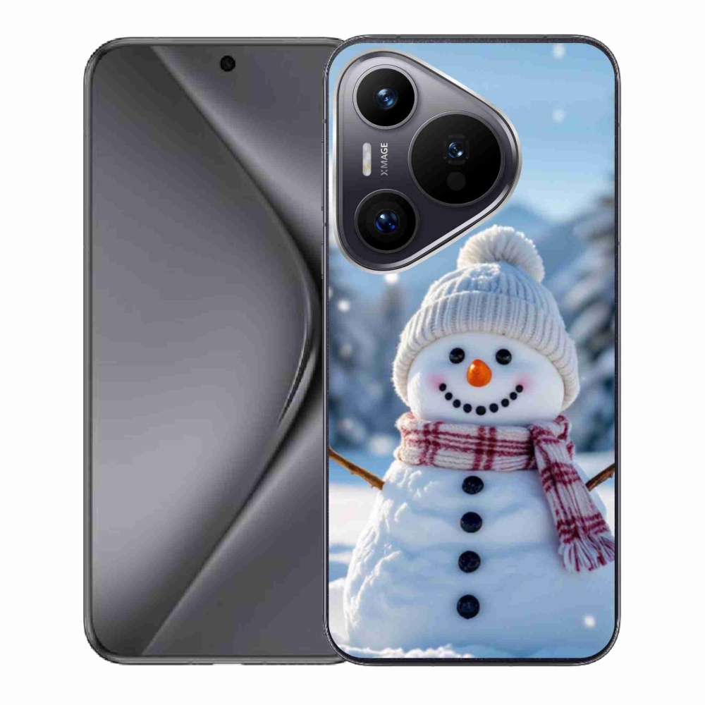 Gél borító mmCase a Huawei Pura 70 készülékhez - hóember 3